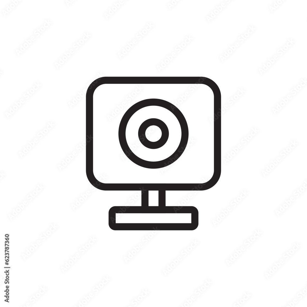 Web camera vector icon. Web camera flat sign design. Web camera symbol pictogram. UX UI icon Web camera vector icon. Web camera flat sign design. Web camera symbol pictogram. UX UI icon