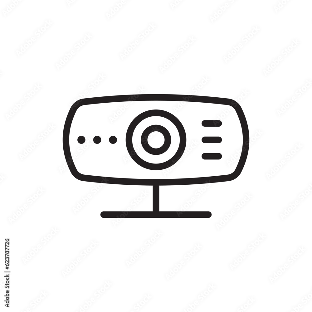 Web camera vector icon. Web camera flat sign design. Web camera symbol pictogram. UX UI icon Web camera vector icon. Web camera flat sign design. Web camera symbol pictogram. UX UI icon
