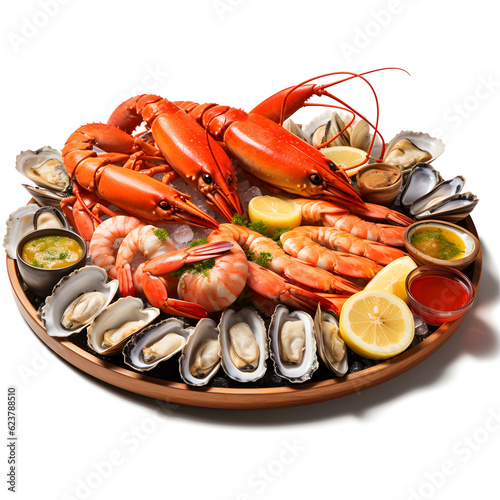 Ultra-Realistic AI Generated Fresh seafood Image Perfect for Cooking Blogs and Websites 