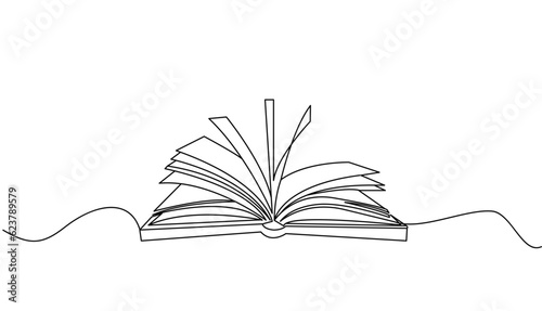 book line art style vector eps 10
