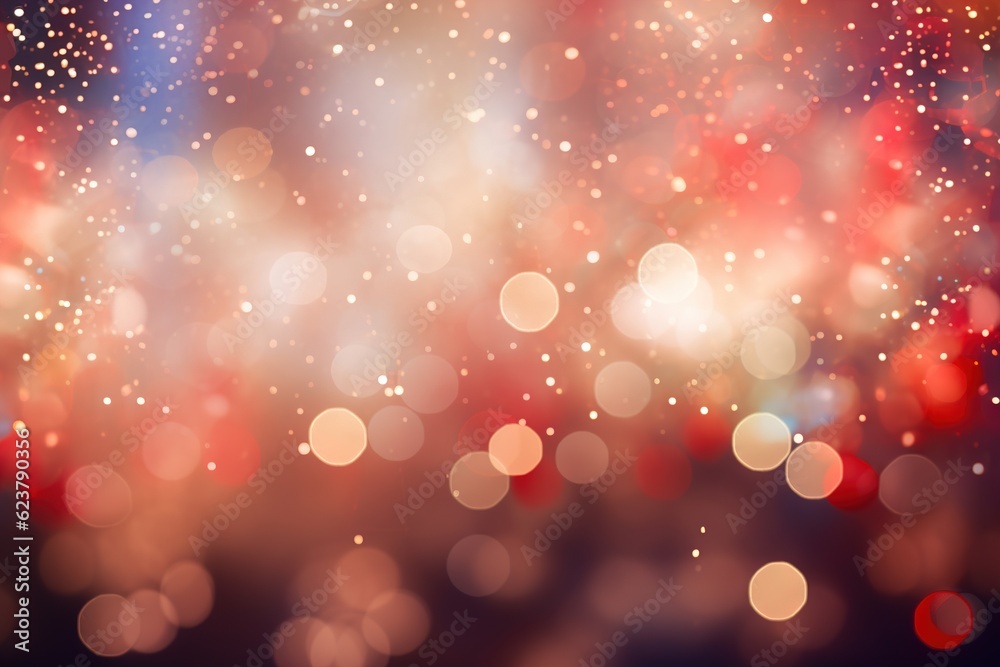 Blurred festive background, defocused red lights backdrop Blurred festive background, defocused red lights backdrop