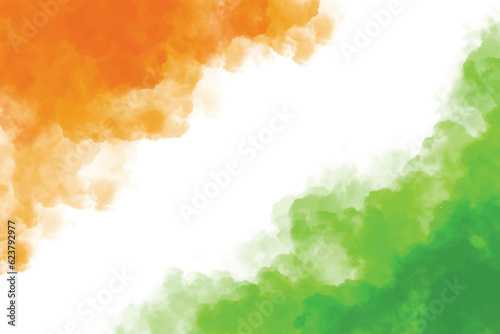 National flag colours for indian independence day celebration background