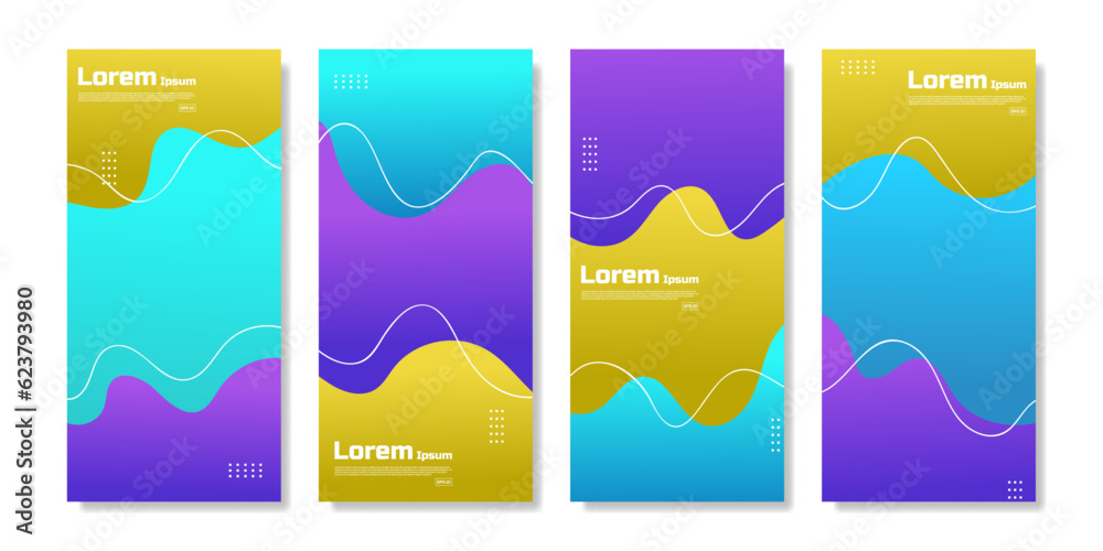 Business presentation banner template vector with blue geometric shapes