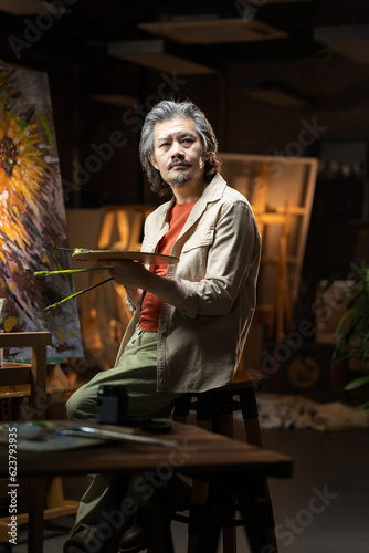 Wallpaper Mural Artists in the studio to paint Torontodigital.ca