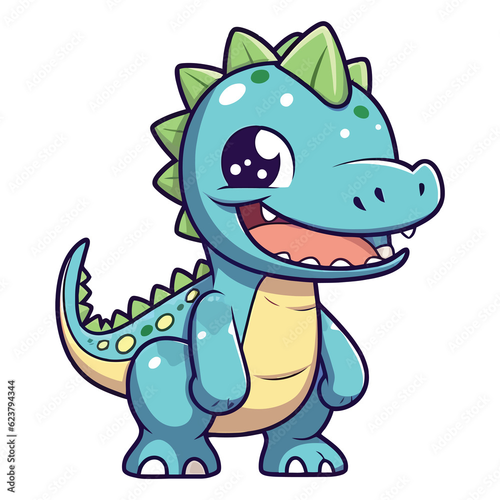 Obraz premium Cute Camarasaurus Dinosaur Illustration