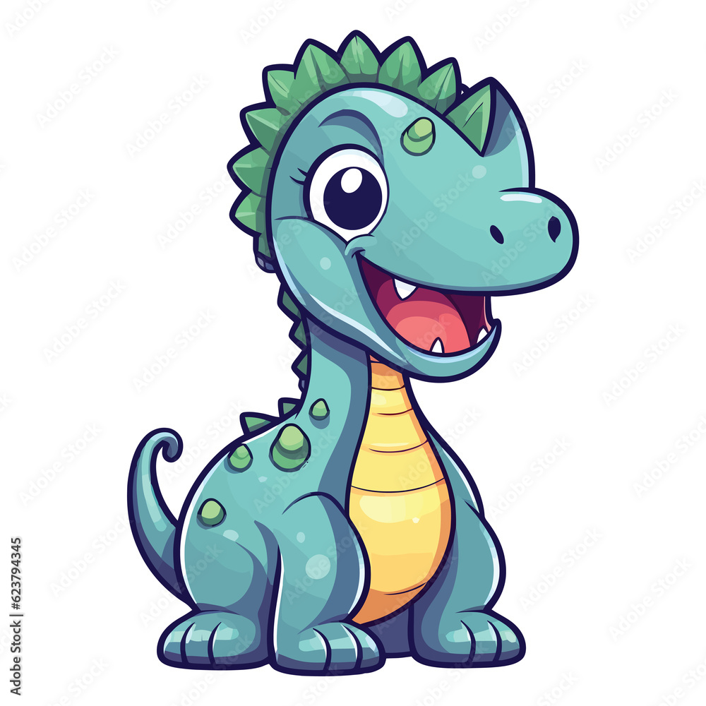 Cute Camarasaurus Dinosaur Illustration Cute Camarasaurus Dinosaur Illustration