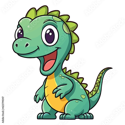 Cute Camarasaurus Dinosaur Illustration