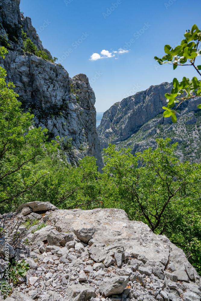 beautiful views of paklenica park croatia