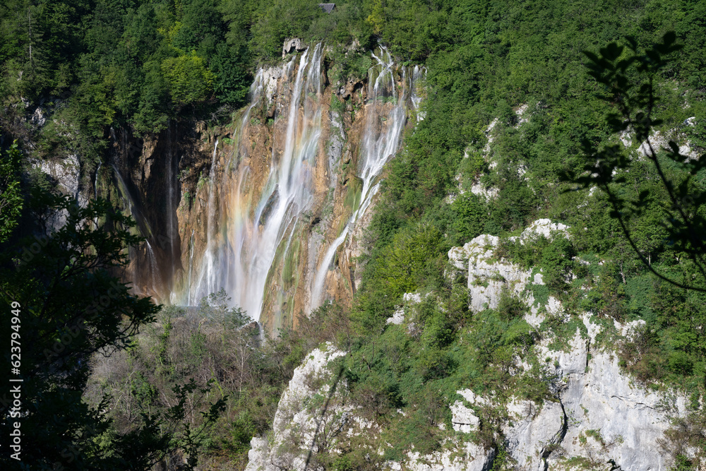 Obraz premium beautiful view of plitvice lakes in Croatia