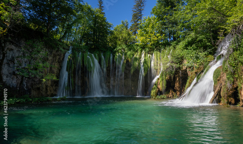 beautiful view of plitvice lakes in Croatia