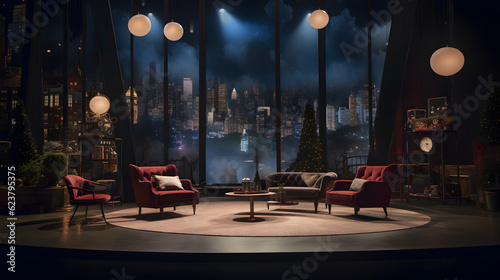 interior of a talk show