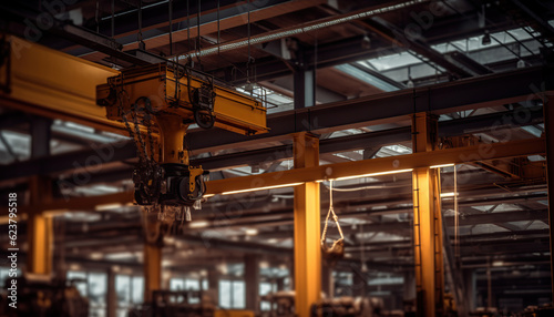 Industrial overhead crane in factory © IMRON HAMSYAH