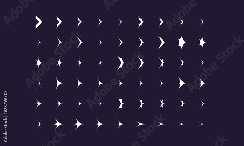 Tips; corners;  Abstract Geometric Vector universal Shapes Y2K style modern design, brutalist Icons, basic figures in retro futuristic assets, symbols and objects for logo, posters, banners, stickers