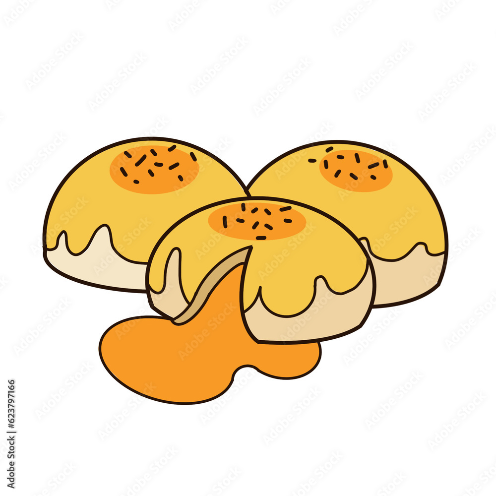 Salted Egg Lava Chinese Pastry Salted Egg Lava Chinese Pastry