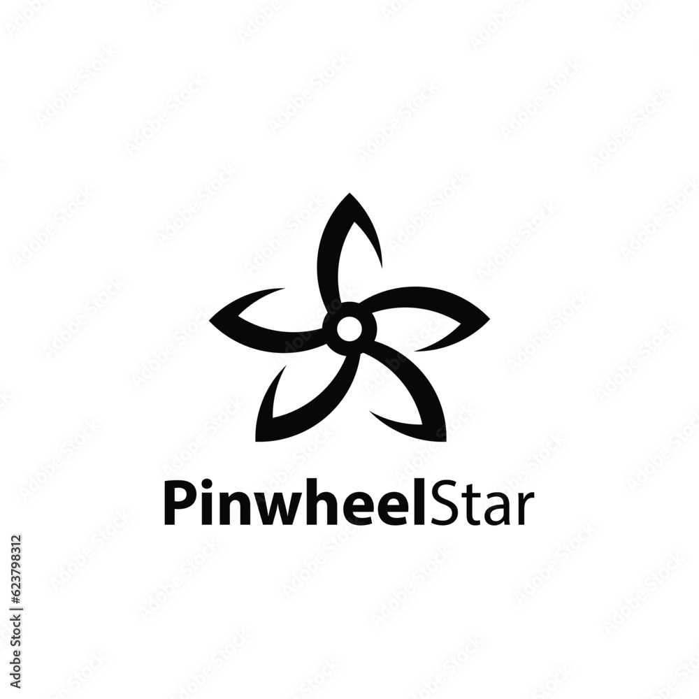 Pinwheel star logo Pinwheel star logo