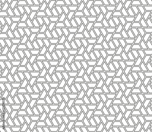 Seamless vector geometric pattern. Background vector illustration. Geometric grid pattern.
