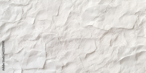 White crumpled sheet of paper texture background, White crumpled paper effect, with blank like blackboard , Crushed Paper stock, generative Ai
