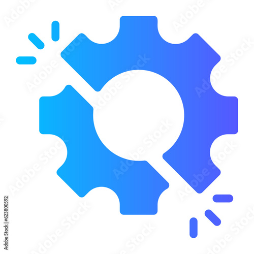disruption gradient icon