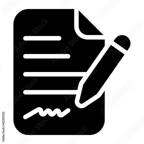 open enrollment glyph icon