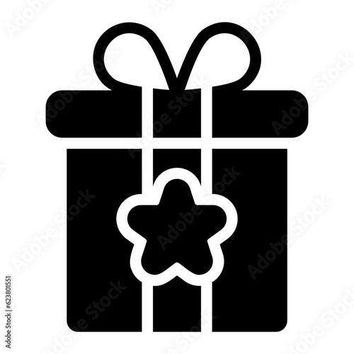 subscription gift glyph icon
