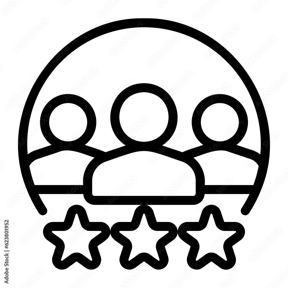 best customer experience line icon