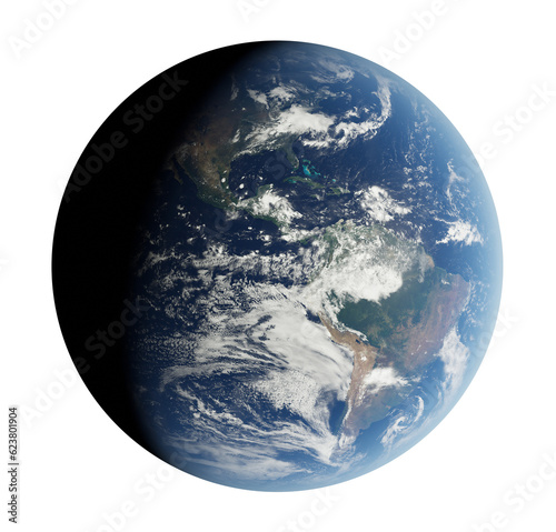 High Resolution Earth 3d Render Isolated