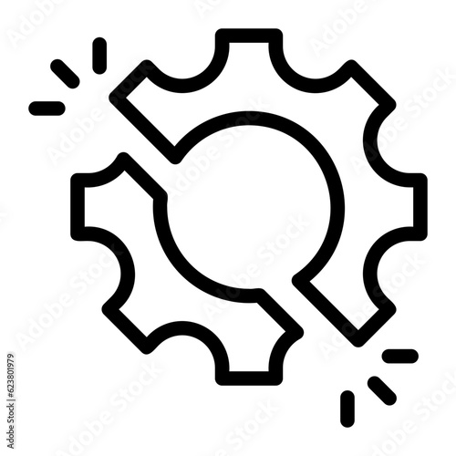 disruption line icon