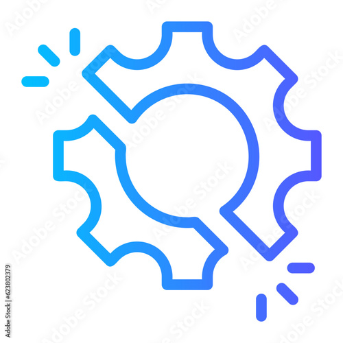 disruption gradient icon