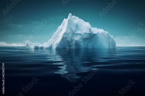 iceberg in polar regions which shows a big hidden potential beneath the surface