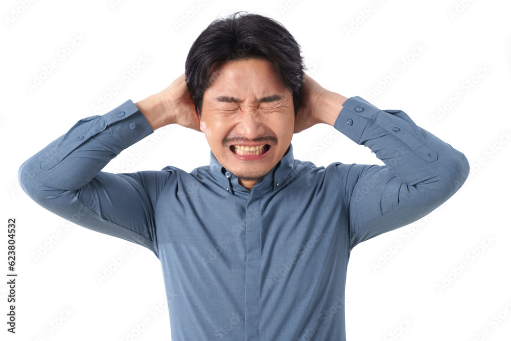 Emotionally broken business middle-aged man Emotionally broken business middle-aged man