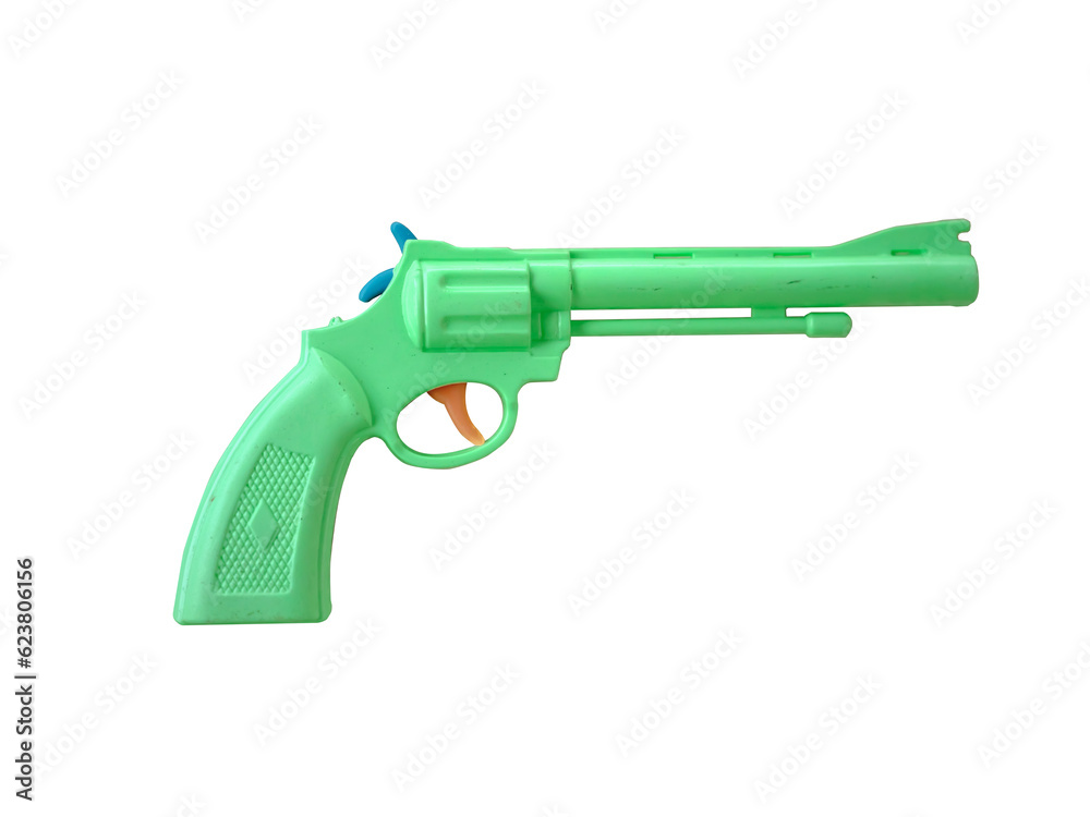 toy gun on a transparent background . toy gun on a transparent background .