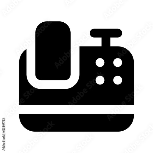 cash register glyph icon