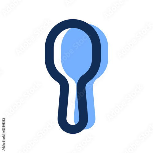 spoon filled line icon