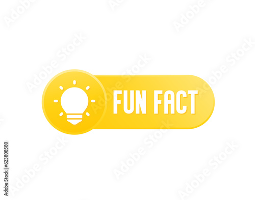 Fun fact icon, vector design