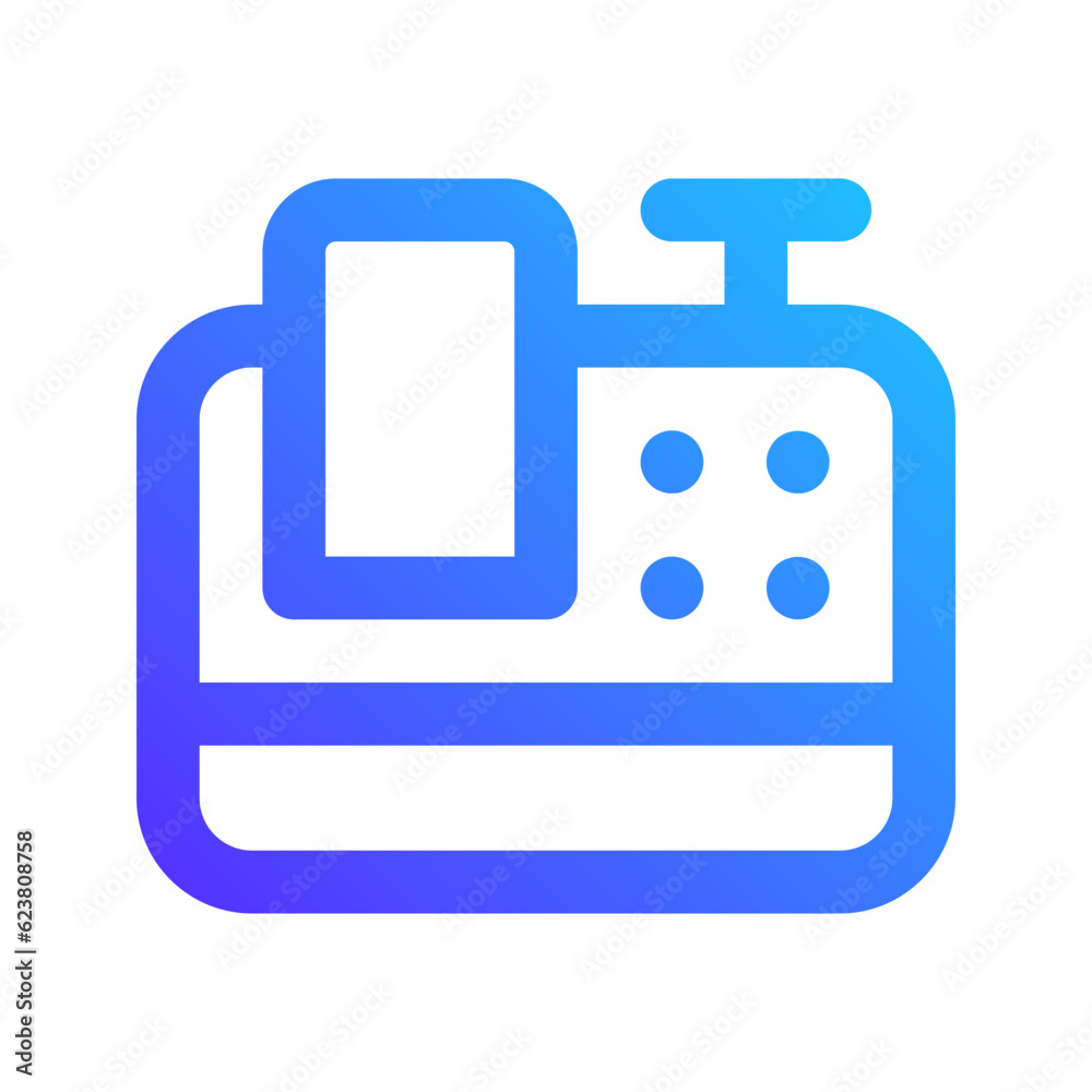 cash register gradient icon cash register gradient icon