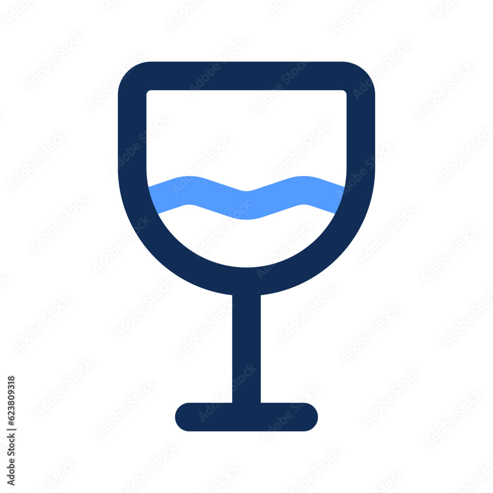 wine glass outline color icon wine glass outline color icon