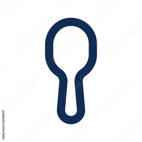 spoon outline color icon