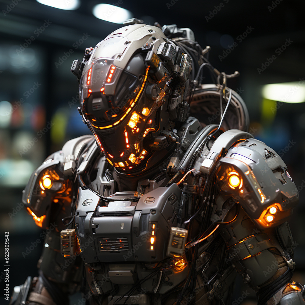 Fototapeta premium Cyber Warrior