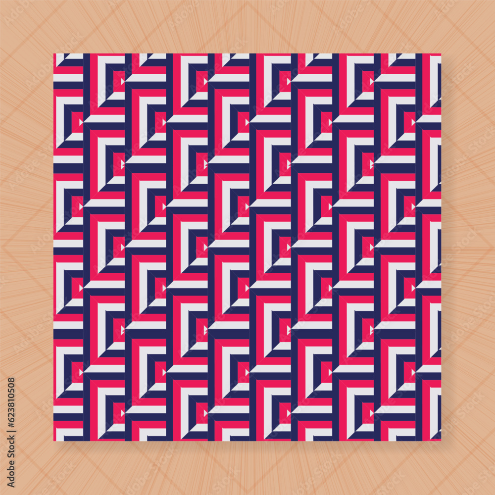Colorful Pattern With Geometric Shape . Colorful Pattern With Geometric Shape .