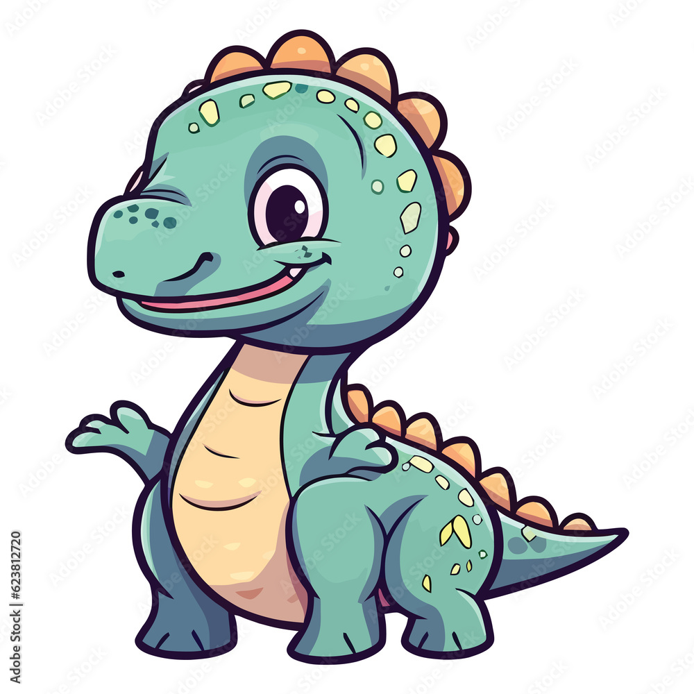 Cute Dryosaurus Dinosaur 2d Illustration Cute Dryosaurus Dinosaur 2d Illustration