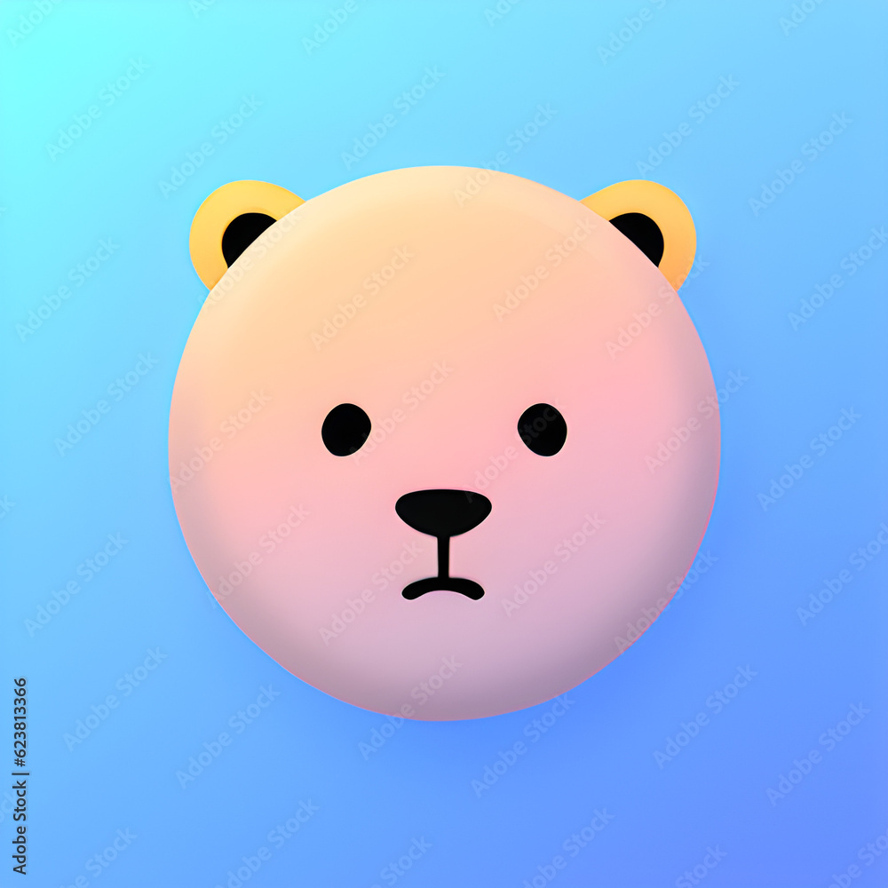 a cute baby bear with a funny expression.Generative AI a cute baby bear with a funny expression.Generative AI