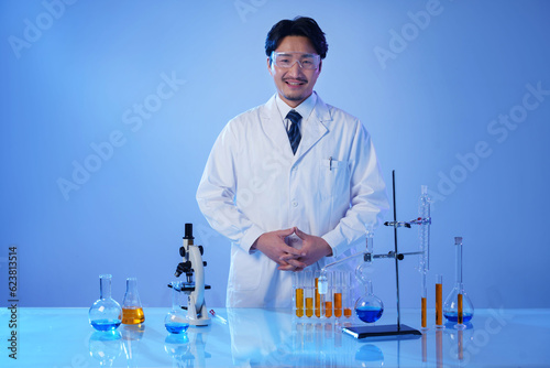 Scientists in the laboratory experiment photo