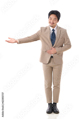 Confident business middle-aged man