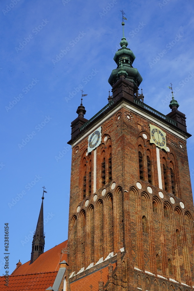 Obraz premium Turm der Katharinenkirche in Danzig