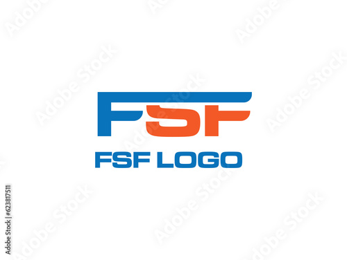 FSF Creative modern minimal logo vector icon. new lettermark fsf logo