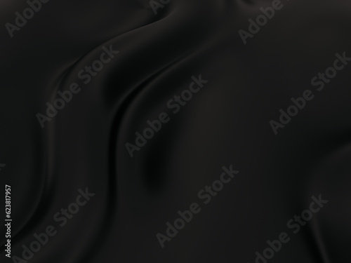 Black satin silk, elegant fabric for backgrounds