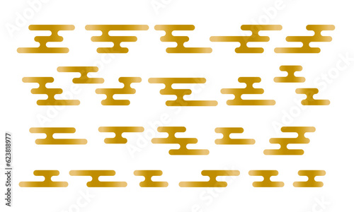 エ霞文様／和柄のベクター素材