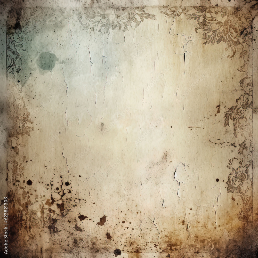 Naklejka premium photo rusty metal wall with abstract grunge texture generative ai