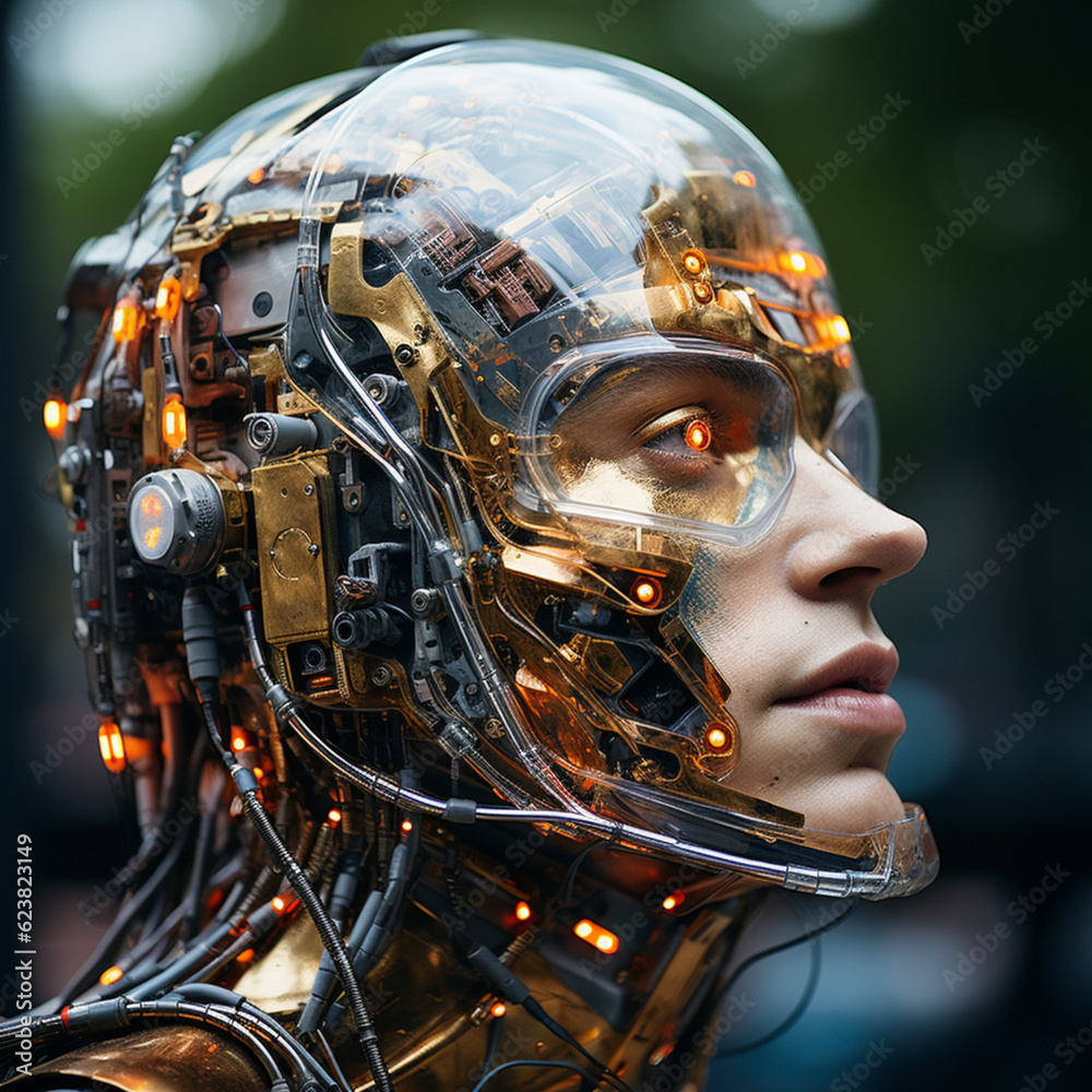 Fototapeta premium Cyber Warrior