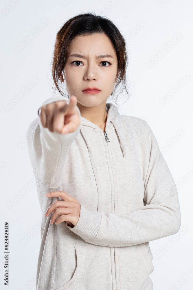 The angry young woman